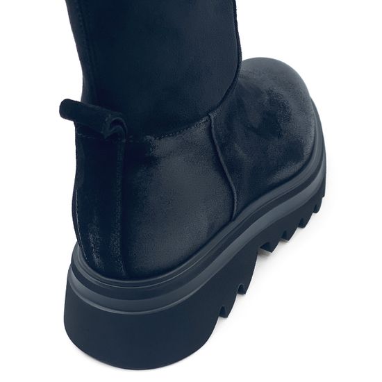 Сапоги Fru.It черные замшевые на байке - фото 5, 8392L FR