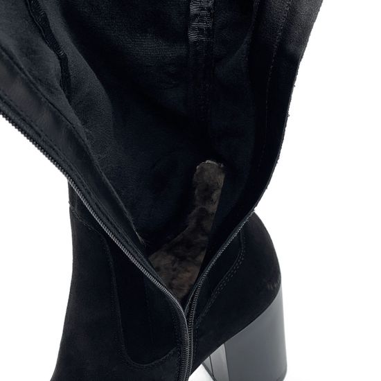 Сапоги CVCover черные замшевые евромех - фото 6, 840104-2 COV