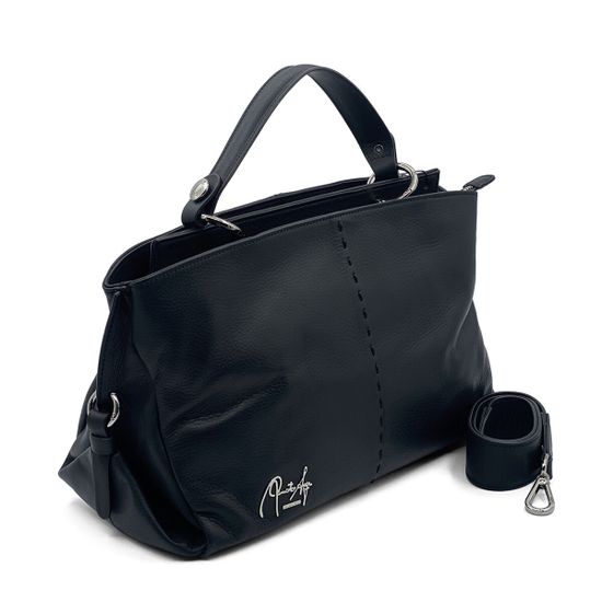 Сумка Renato Angi черная кожаная - фото 2, 2804036 RA NERO