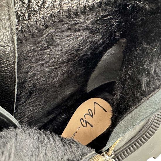 Ботинки LAB MILANO черные кожаные на меху - фото 7, 196-410 LAB