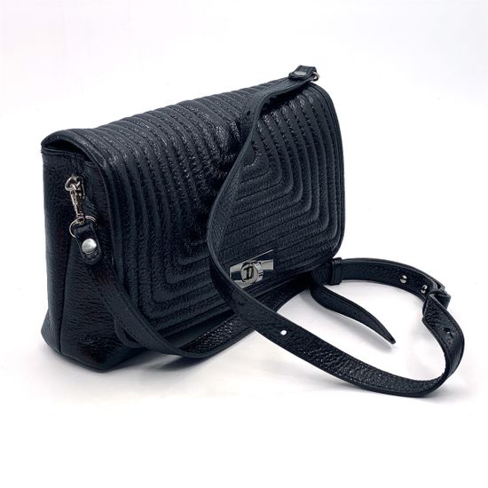 Сумка кросс-боди Marina Creazioni наплак черный - фото 2, 