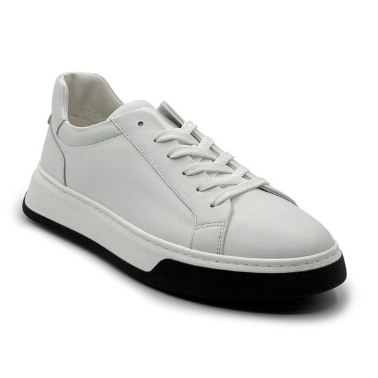 Кеды Barcly белые кожаные - фото 2, 67900 BAR BIANCO