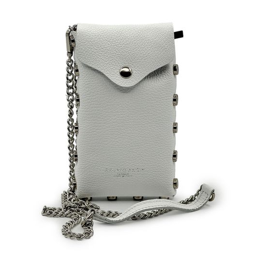 Мини-Сумка кросс-боди Renato Angi белая кожаная - фото 2, 