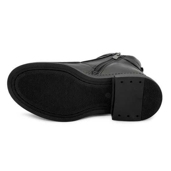 Ботинки Lab Milano черные кожаные на меху - фото 4, 148LAB1608 LAB NAPPA