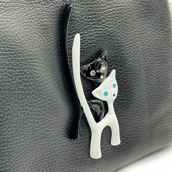 Сумка кросс-боди Renato Angi черная кожаная - фото 4, 3555001 RA NERO