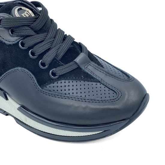 Кроссовки NILA NILA черные кожаные/замшевые - фото 6, NO5815 NIL NERO