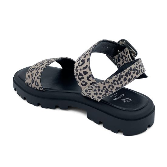 Босоножки CV COVER бежевые с принтом &quot;леопард&quot; замшевые - фото 3, 8050-3 COV LEO