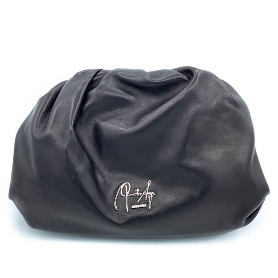 Клатч Renato Angi черный кожаный - фото 1, 