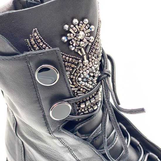 Ботинки Fru.it черные кожаные демисезонные - фото 8, 