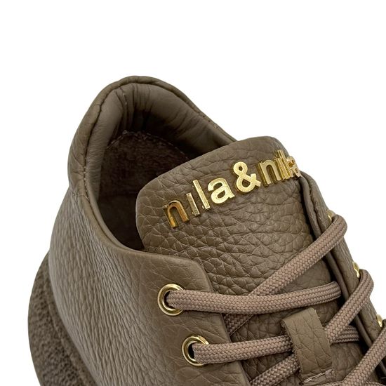 Полуботинки NILA&amp;NILA бежевые кожа/замша &quot;леопард&quot; - фото 7, NO9006 NIL BEIGE