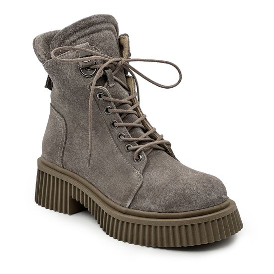 Ботинки LAB MILANO замшевые бежевые на байке - фото 2, 4112072SA LAB