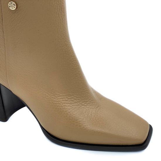 Ботильоны Tiffi бежевые кожаные демисезонные - фото 6, Q539/70C TI BEIGE