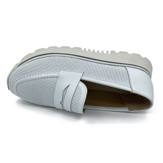 Лоферы Tuffoni белые кожаные - фото 5, 5223024LL TUF