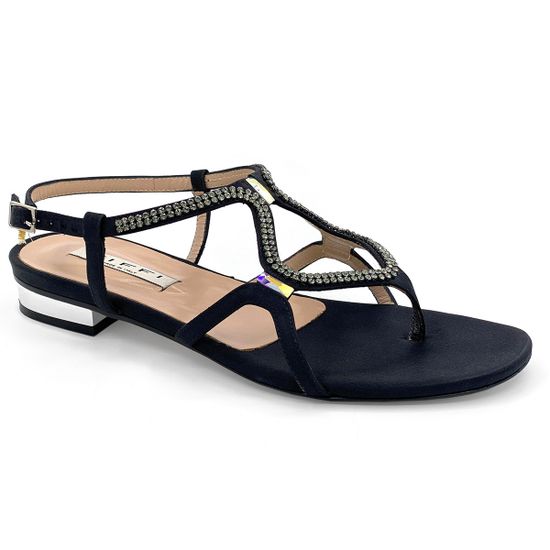 Босоножки Tiffi черные текстильные - фото 2, 