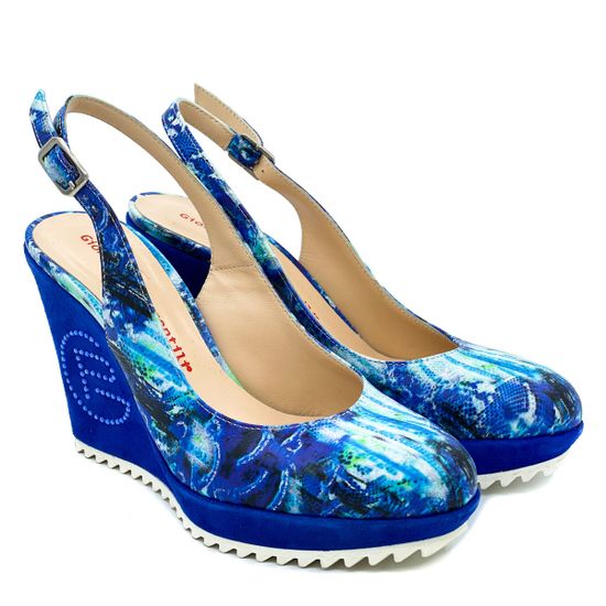 Босоножки Giorgio Piergentili синие - фото 7, 