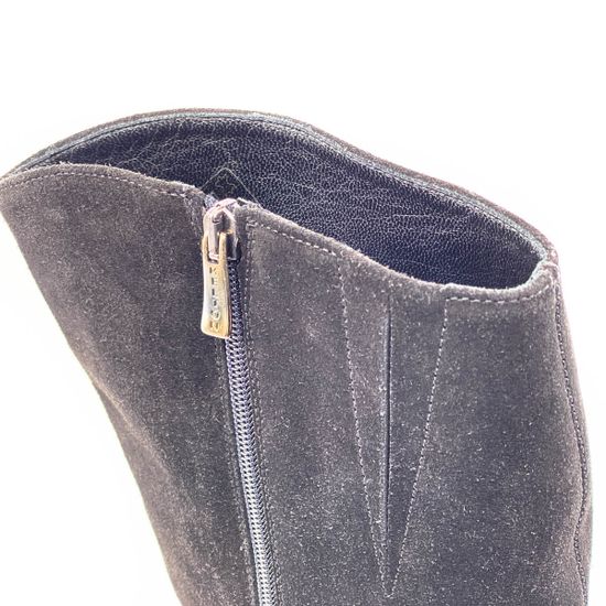 Сапоги Kelton черные замшевые МЕХ - фото 4, E2530M KEL