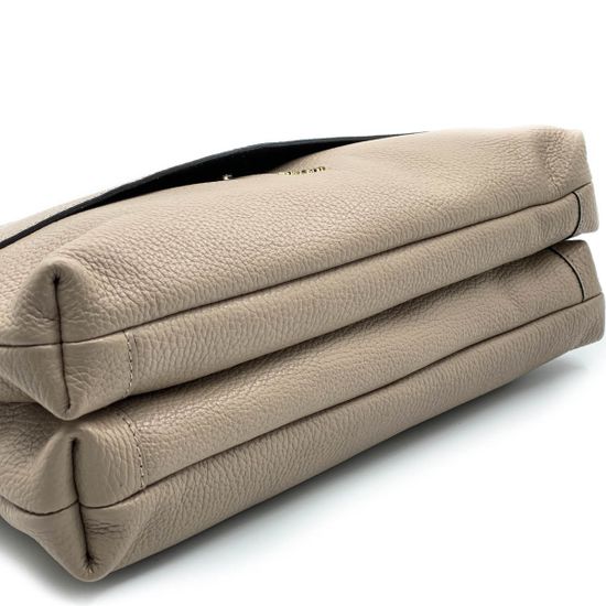 Сумка Ripani бежевая кожаная - фото 4, 