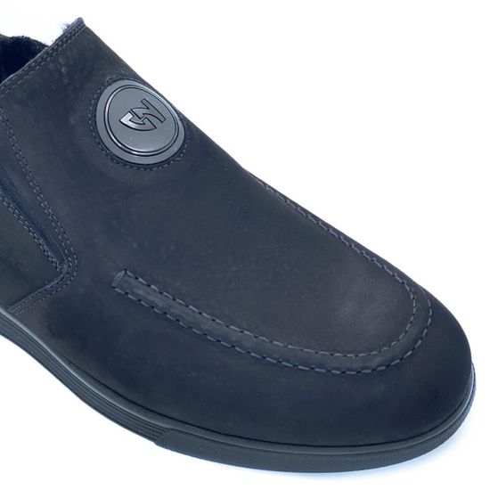 Ботинки Giampieronicola черные кожаные МЕХ - фото 6, 