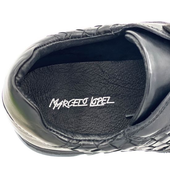 Кроссовки Marcelo Lopez черные кожаные демисезонные - фото 7, 