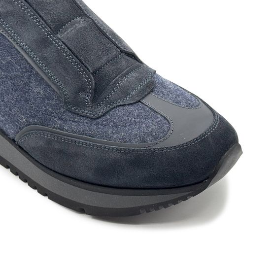 Кроссовки GIAMPIERONICOLA синие нубук/текстиль на байке - фото 6, M393207 GPN BLU