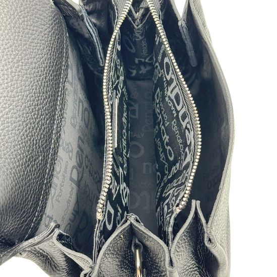 Сумка кросс-боди Renato Angi черная кожаная - фото 5, 3453601 RA NERO