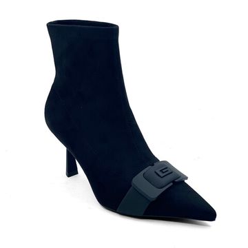 Ботильоны TUFFONI черные замша/стрейч демисезонные - фото 2, 1423010TL TUF