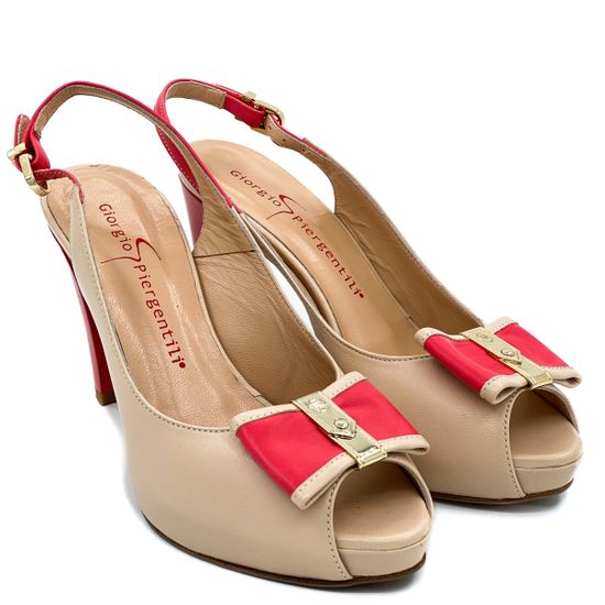 Босоножки Giorgio Piergentili бежево-розовые - фото 7, 