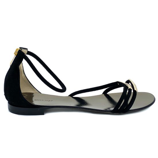 Босоножки Renzi замшевые черные - фото 1, 