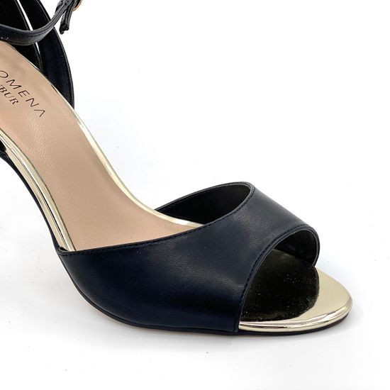 Босоножки Pacomena черные кожаные - фото 6, 