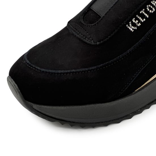 Полуботинки KELTON черные замшевые на меху - фото 6, AI0123M KEL NERO