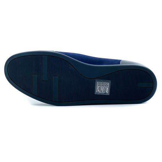 Слипоны мужские Lab Milano черно-синие - фото 4, A42605-2 LAB