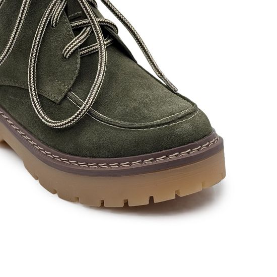 Ботинки CV COVER замшевые на шерсти в цвете хаки - фото 6, 0188-2151 COV HAKI