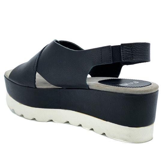 Босоножки Fru.it черные кожаные - фото 3, 