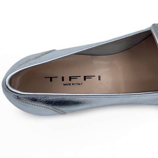 Туфли Tiffi кожаные серебряного цвета - фото 8, TF30/30 TI ARGENTO