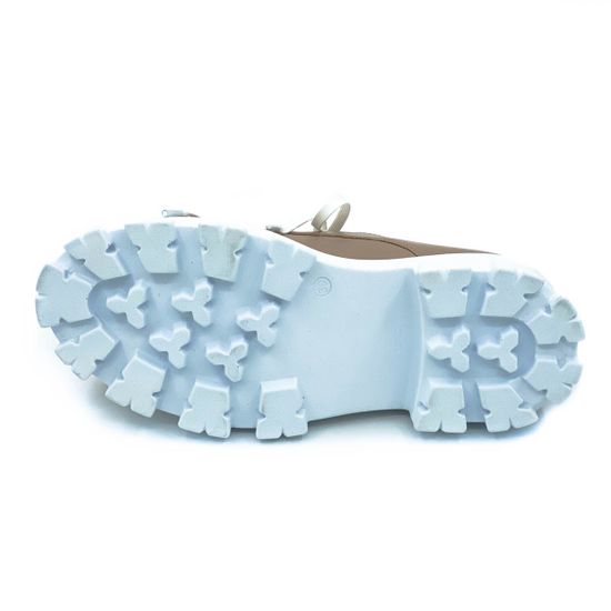 Полуботинки Cover пудровые кожаные демисезонные - фото 4, 25807 COV