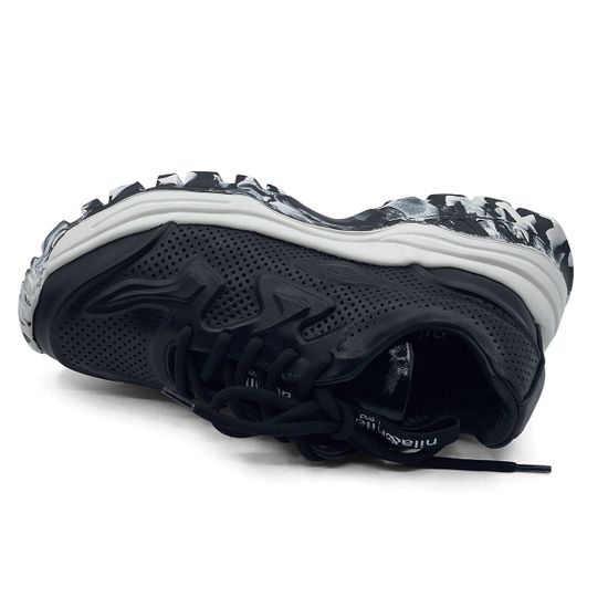 Кроссовки Nila Nila черные кожаные - фото 5, ET145-004 NIL NERO