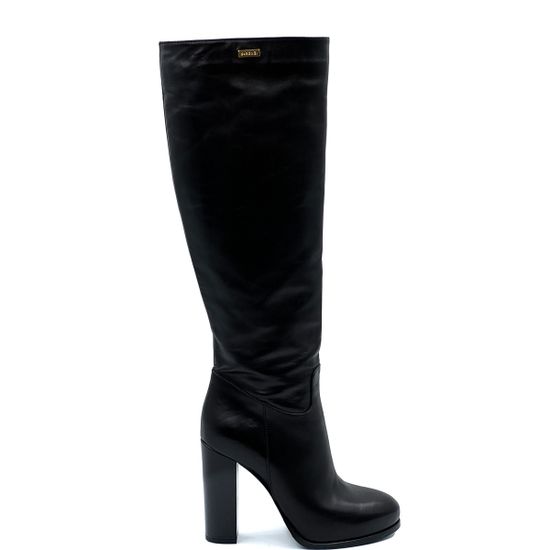 Сапоги Renzi черные кожаные демисезонные - фото 1, 