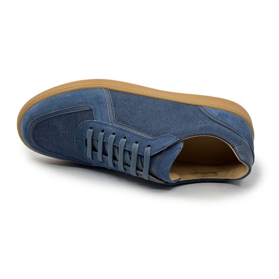 Кеды GIAMPIERONICOLA синие нубук/текстиль демисезонные - фото 5, W44559A GPN BLU