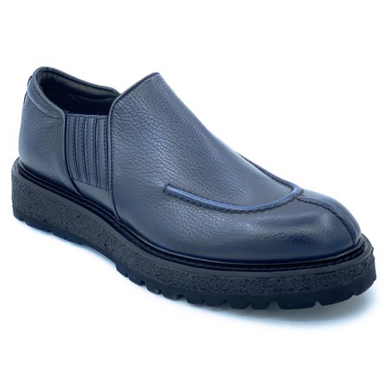 Ботинки Giampieronicola синие кожаные демисезонные - фото 2, 