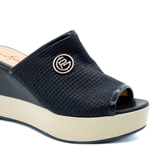 Сабо Giorgio Piergentili черные кожаные - фото 6, 