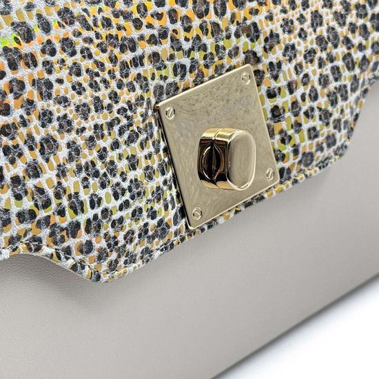 Сумка Ilasio Renzoni бежевая кожаная - фото 4, B8731 IR BEIGE