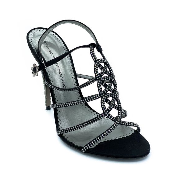 Босоножки Gerardino di Maggio черные кожаные - фото 2, 