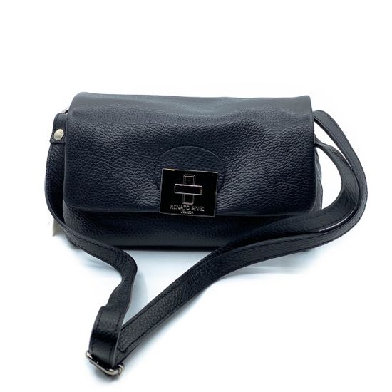 Сумочка Renato Angi черная кожаная - фото 4, 