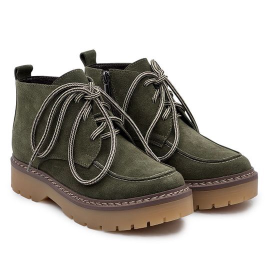 Ботинки CV COVER замшевые на шерсти в цвете хаки - фото 8, 0188-2151 COV HAKI