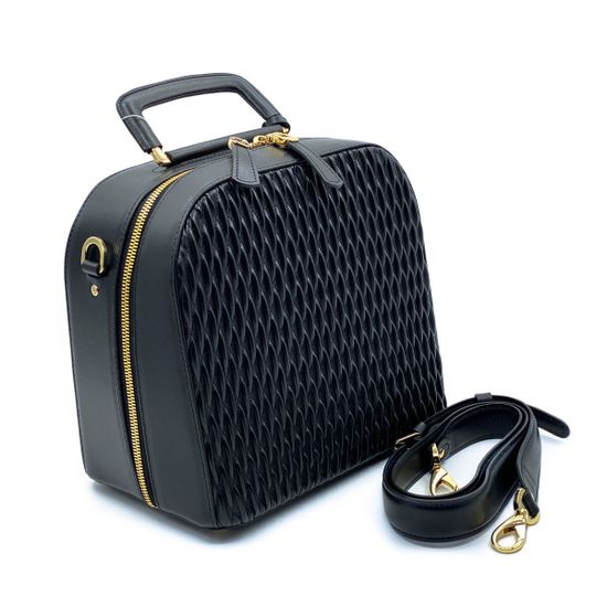 Сумка Valentino Orlandi черная кожаная - фото 2, 26045 VO NERO