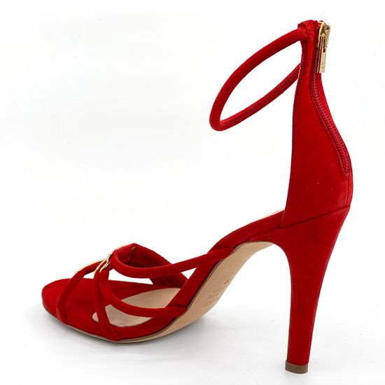 Босоножки Renzi красные замшевые - фото 3, 483001B RZ