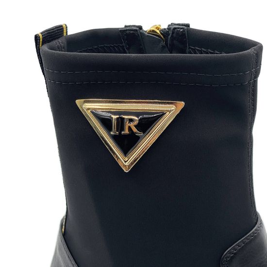 Ботинки Ilasio Renzoni черные кожа/текстиль демисезонные - фото 7, 4121 IR