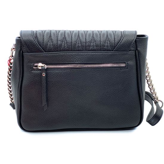 Сумка Marina Creazioni черная кожаная - фото 3, 