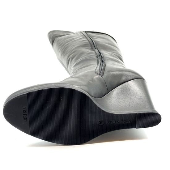 Сапоги Loriblu черные кожаные демисезонные - фото 4, 5IR19276RZ LB