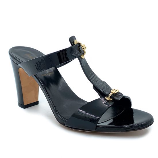 Сабо Baldinini черные из лакированной кожи - фото 2, 398135 BAL